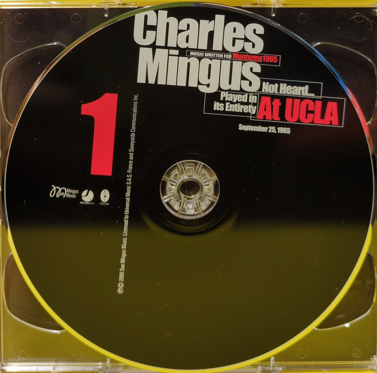 Charles Mingus - Music Written For Monterey 1965, Not Heard… Played In Its Entirety At UCLA, September 25, 1965 - 2006 - SSC 3041 Used - EX - 2xCD