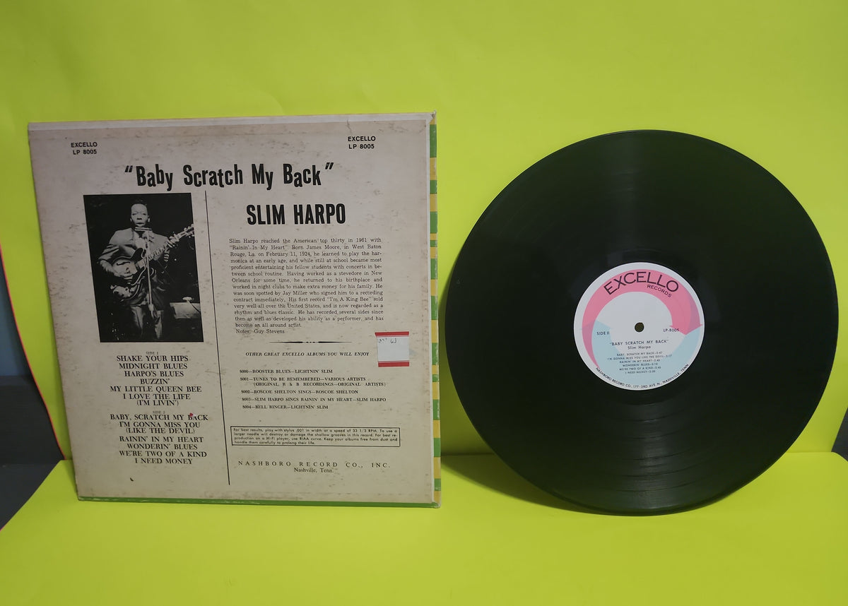 Slim Harpo - Baby Scratch My Back / Reissue 1968 Arrow Label - 1968 - LPS 8005 Used - VG+ - Vinyl