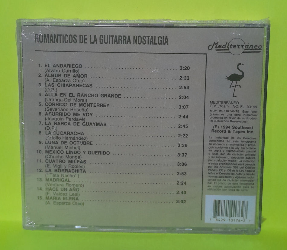 Romanticos De La Guitarra - Romanticos De La Guitarra Nostalgia - 1994 - MCD 10176 New - Sealed - CDs