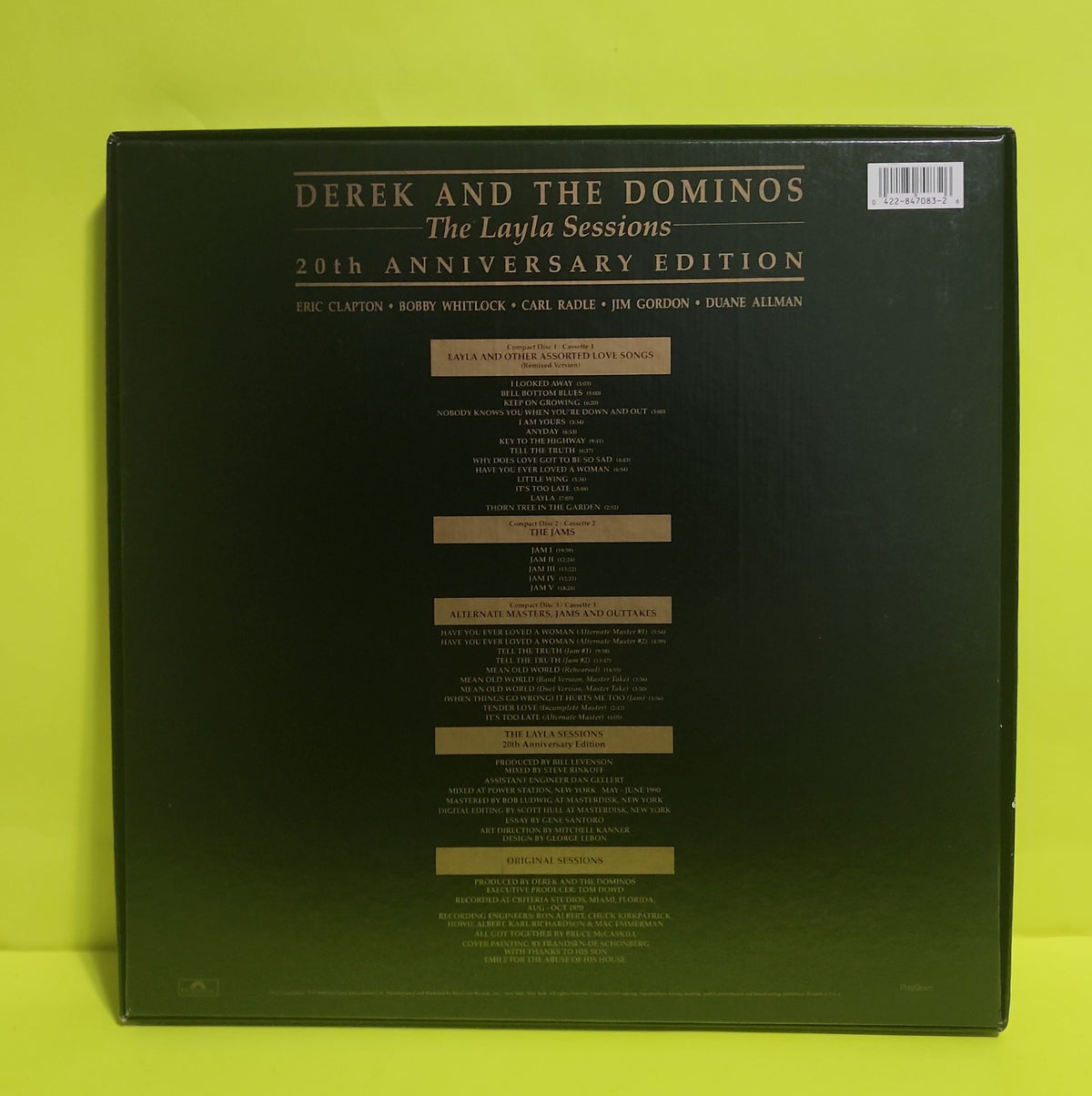 Derek And The Dominos - The Layla Sessions: 20th Anniversary Edition - 1990 - 847 083-2 Used - NM - CDs