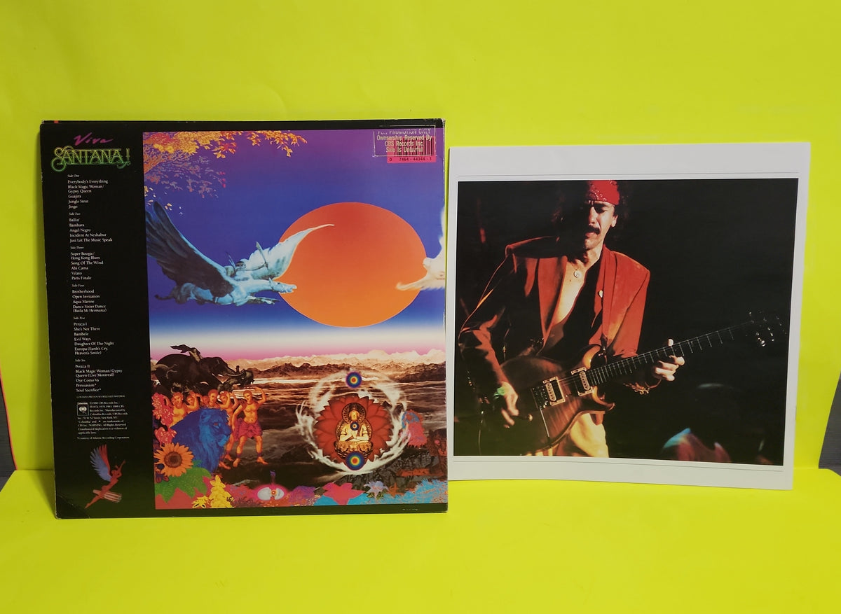 Santana - Viva Santana! / Promo 3 Lps + Book. - 1988 - C3X 44344 Used - EX - Vinyl
