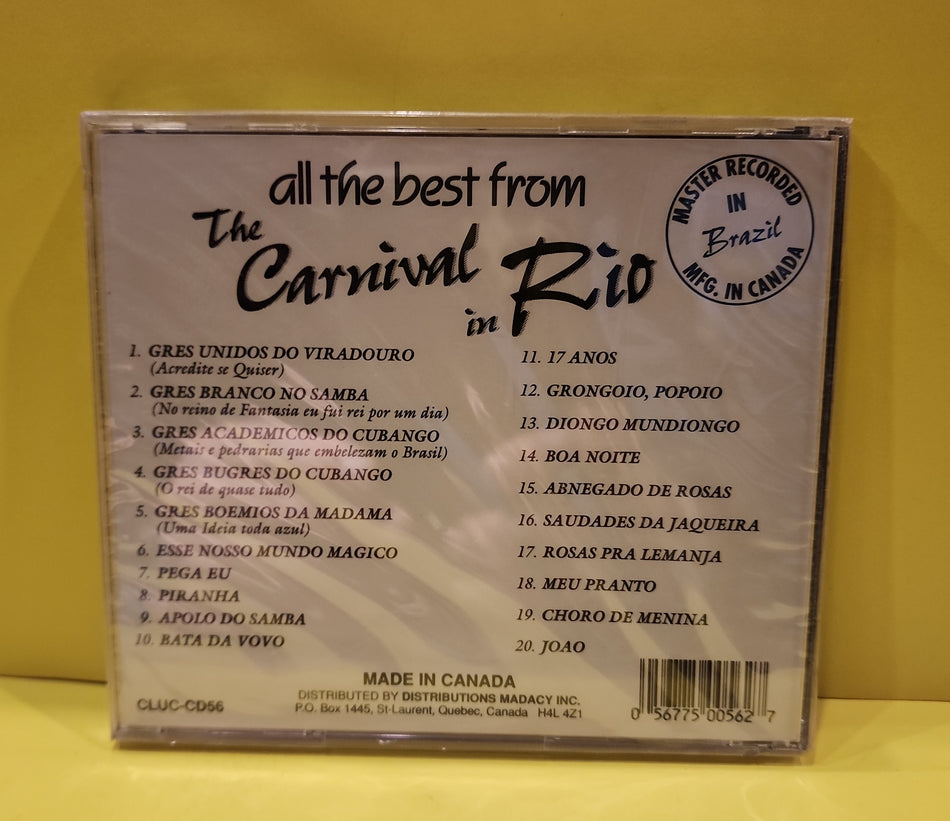 The Carnival Rio - All the Best From - CLUC-CD56 New - Sealed - CDs