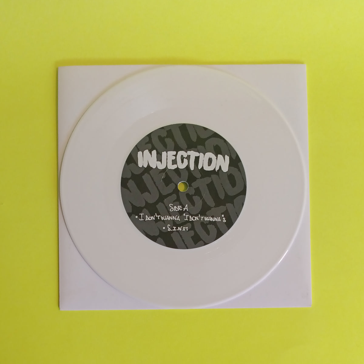 Injection - Injection EP (Italy Punk White 7") - 2019 - FLM006 New - VG++ - Vinyl