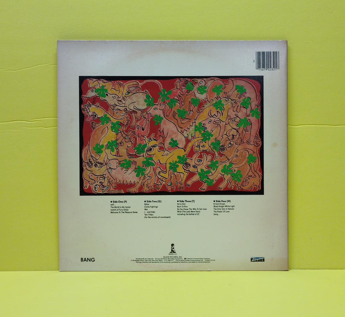 Frankie Goes To Hollywood - Welcome To The Pleasuredome - 1984 - 7 90232-1-H Used - VG++ - Vinyl