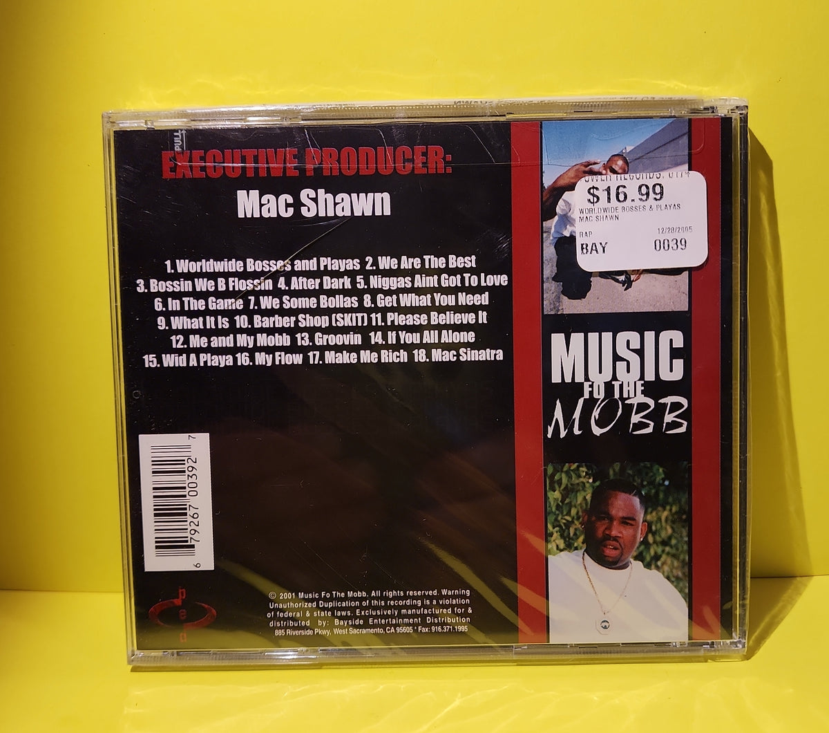 Mac Shawn - Worldwide Bosses & Playas - 2001 - 39 New - Sealed - CDs