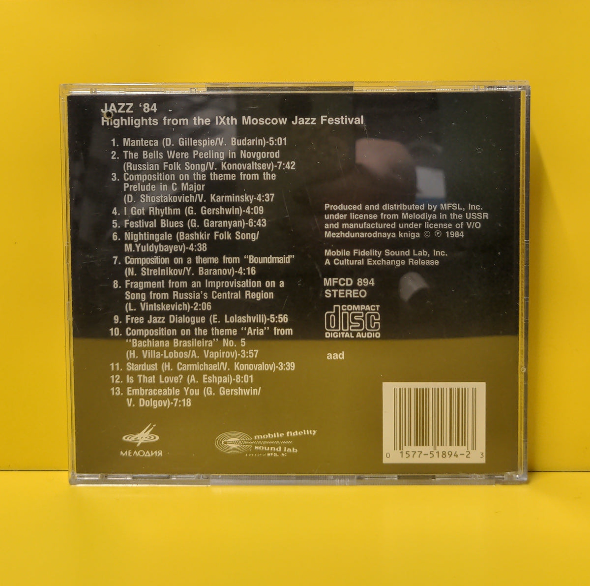 Various - Jazz '84 - Highlights From The IX Moscow Jazz Festival  - 1987 - MFCD 894 Used - EX - CDs