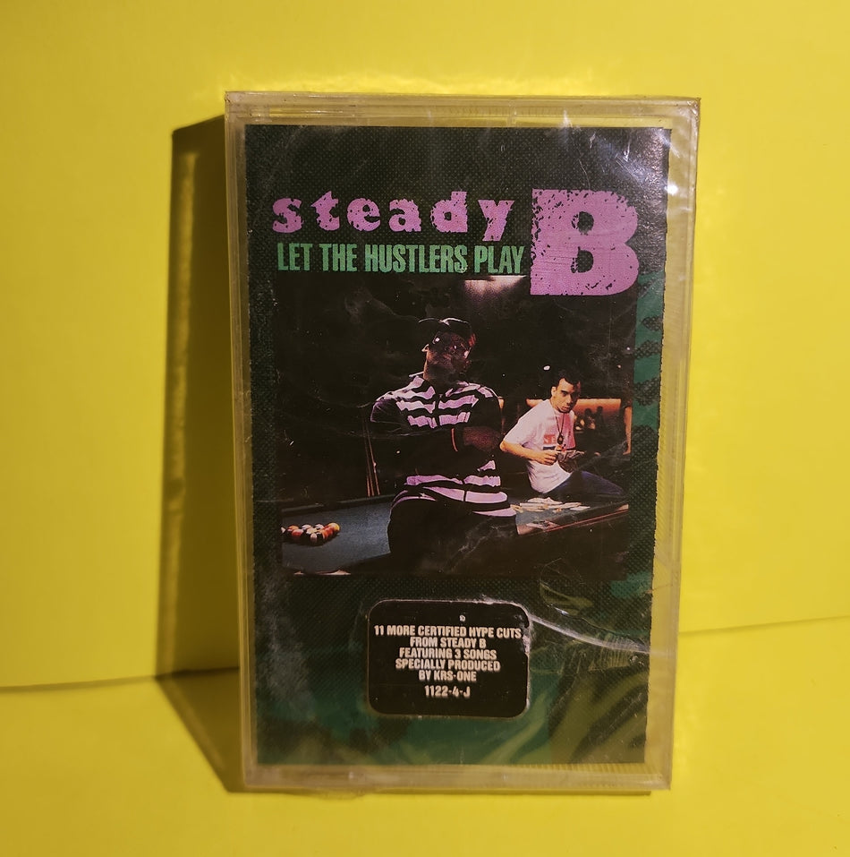Steady B - Let The Hustlers Play - 1988 - 1122-4-J New - Sealed - Cassettes