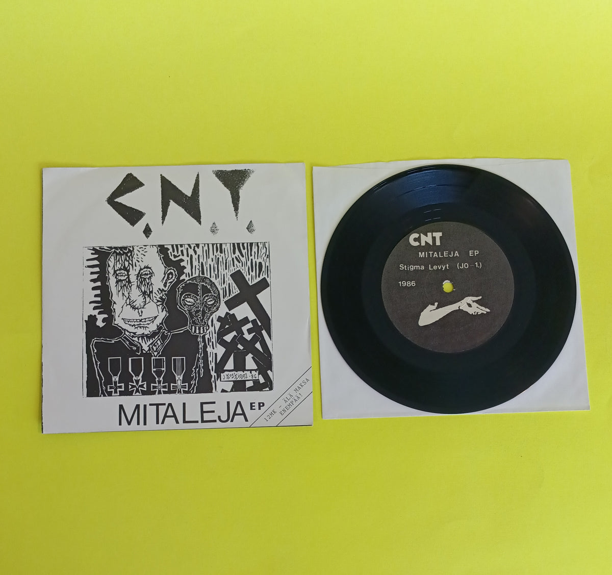 C.N.T. - Mitaleja EP (Finland 7") - 1986 - JO-1 Used - VG++ - Vinyl