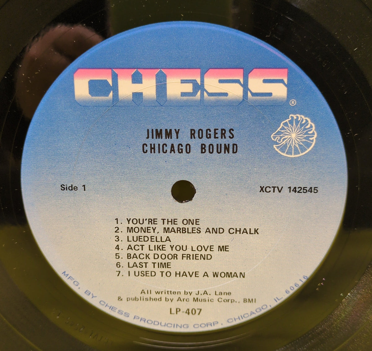 Jimmy Rogers - Chicago Bound - 1970 - LP-407 Used - VG++ - Vinyl - Mono