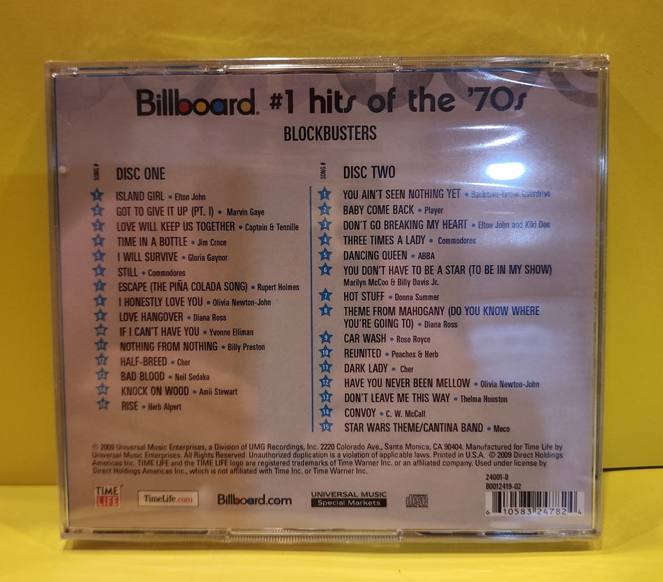 Various  - #1Hits of the '70s - 2009 - 24001-DB0012419-02 New - Sealed - CDs