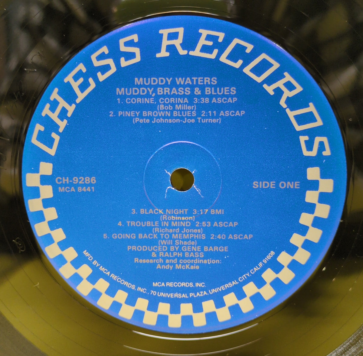 Muddy Waters - Muddy, Brass And The Blues - 1989 - CH-9286 Used - VG++ - Vinyl - Reissue