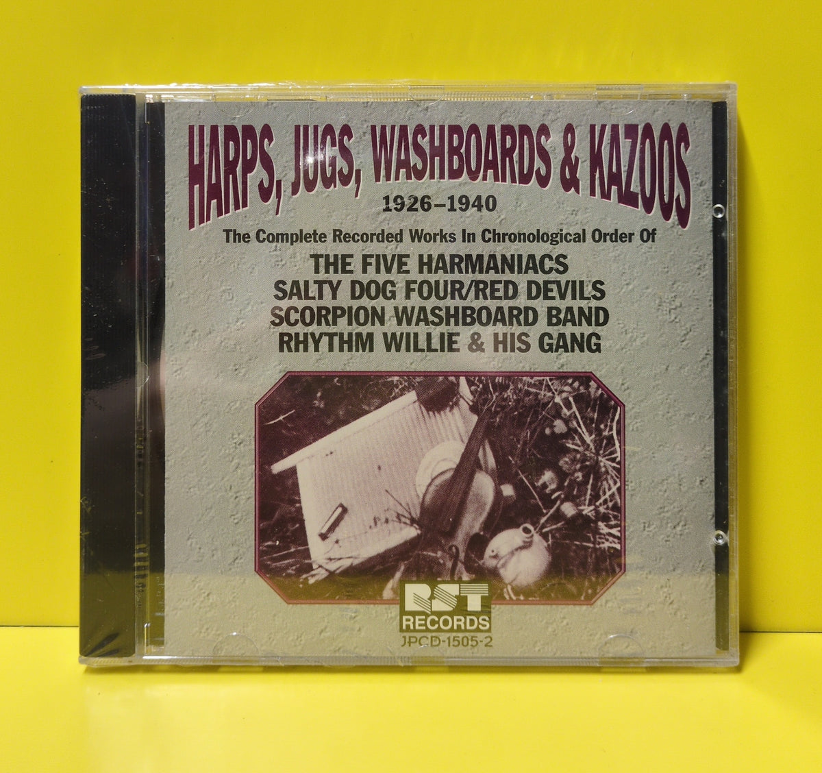 Various  - Harps, Jugs, Washboards & Kazoos (1926-1940) - 1994 - JPCD-1505-2 New - Sealed - CDs