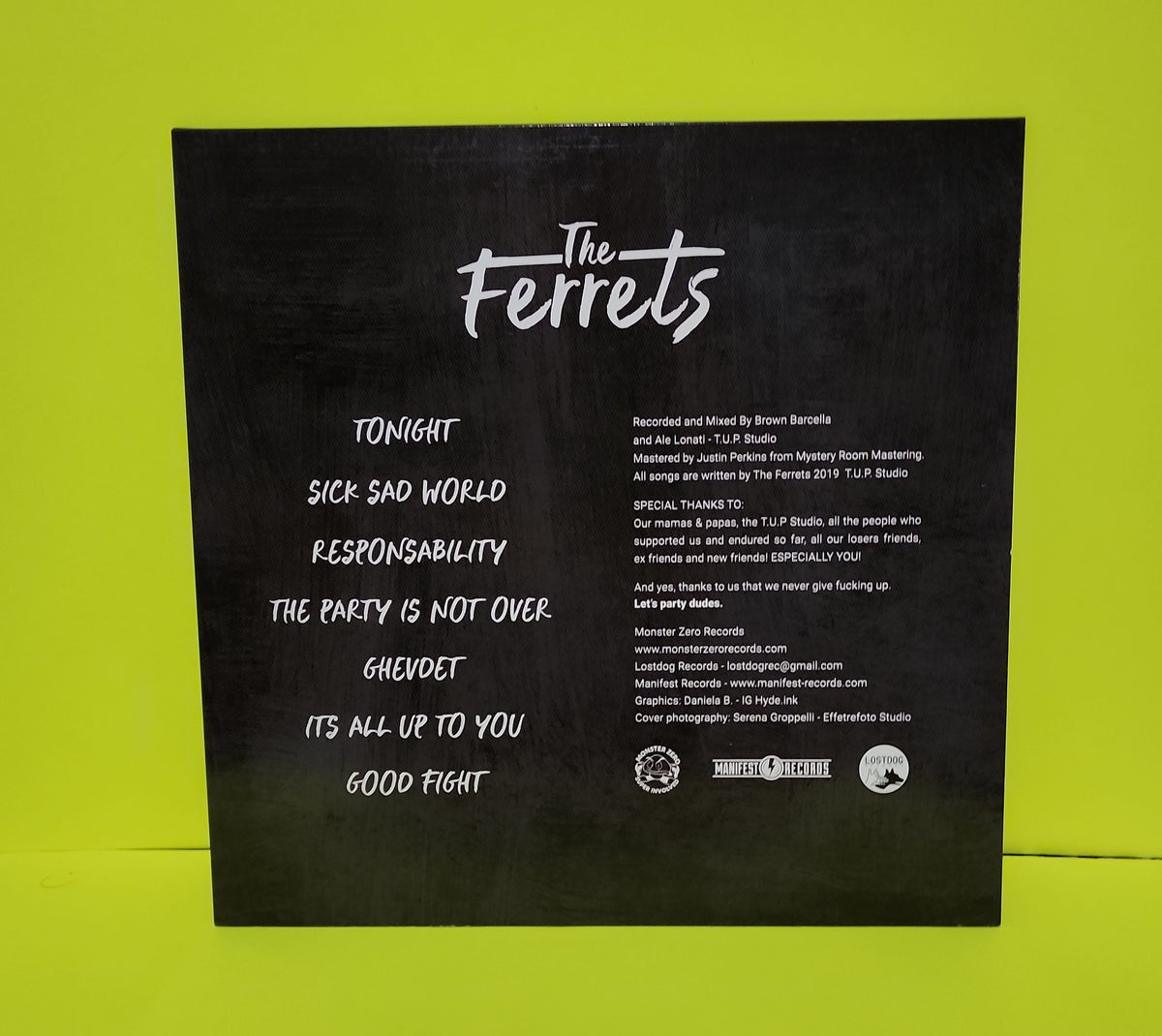 The Ferrets - Sick Sad World (Italy) - 2019 - LSD 014 New - NM - Vinyl