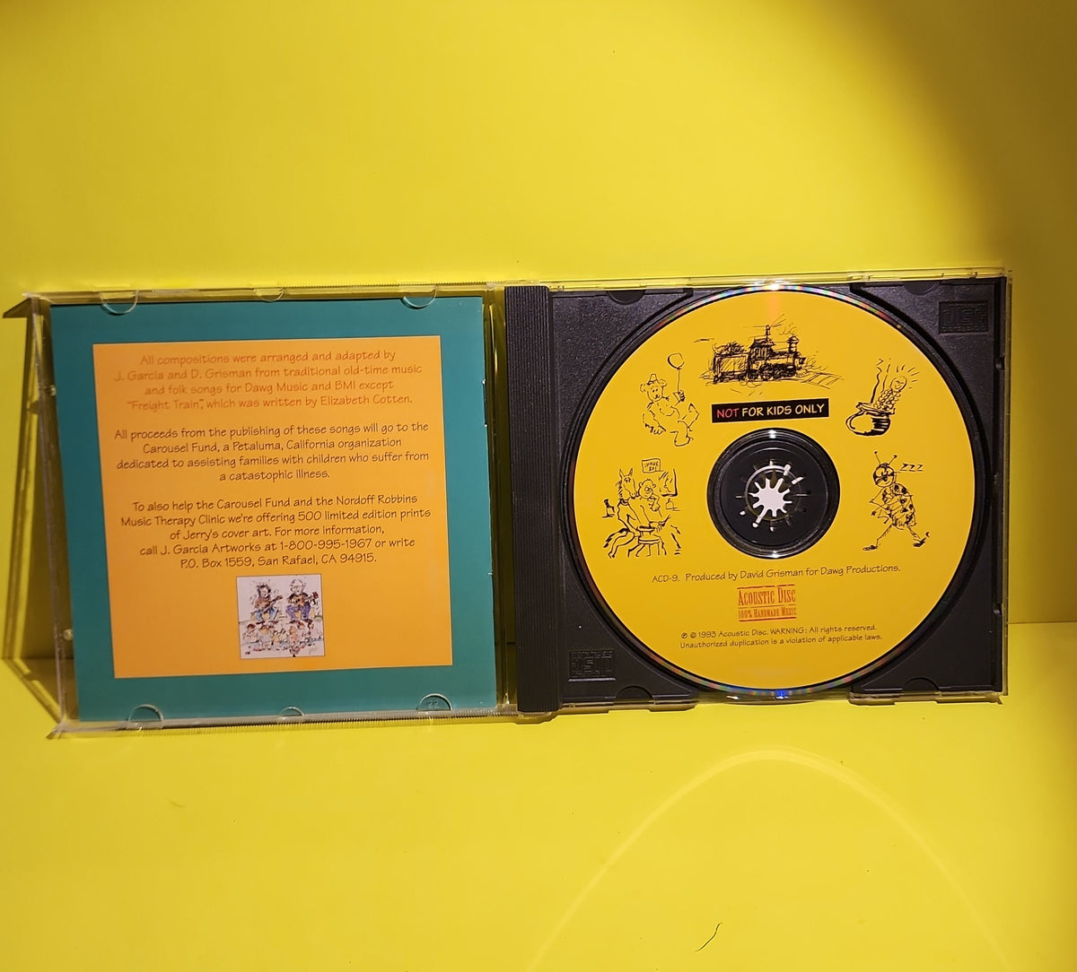 Jerry Garcia / David Grisman - Not For Kids Only - 1993 - ACD-9 Used - NM - CDs