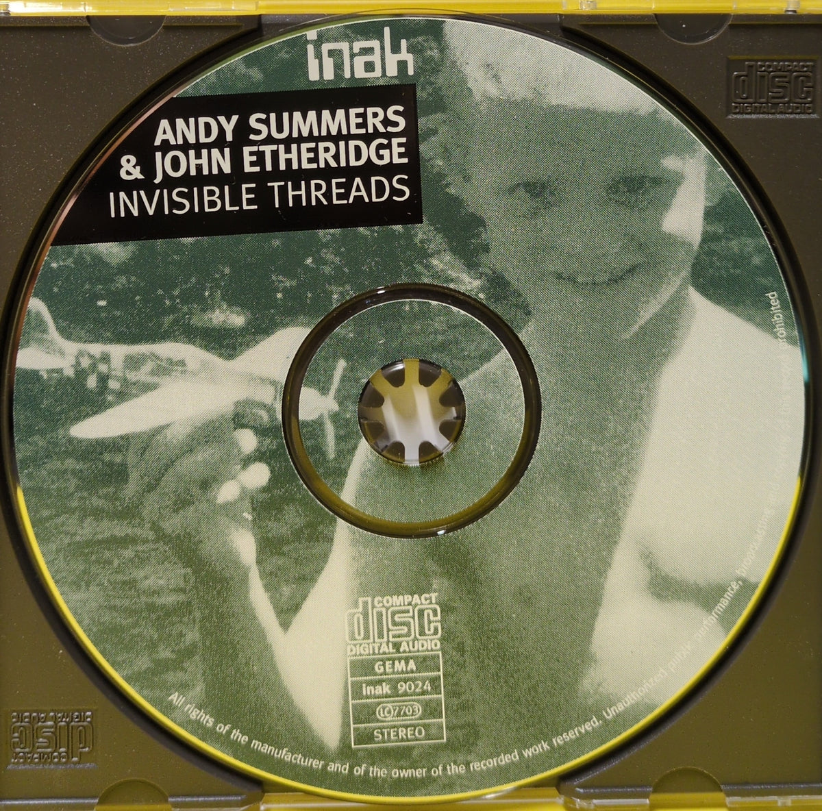 Andy Summers & John Etheridge - Invisible Threads - 1993 - INAK 9024 CD Used - EX - CDs