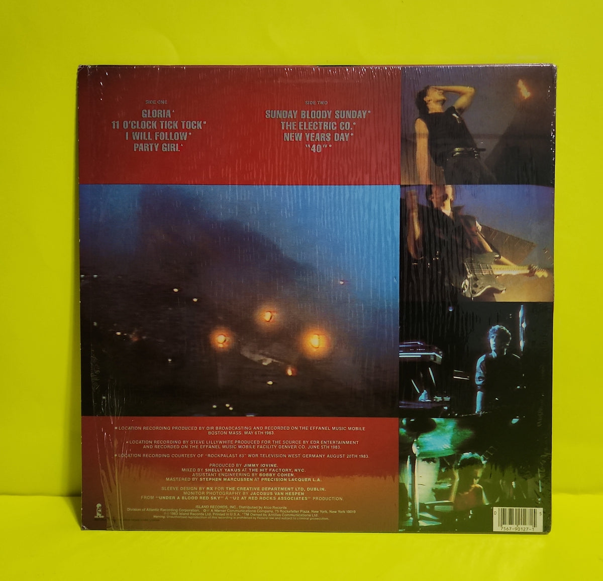 U2 - Live "Under A Blood Red Sky" - 1983 - A1 90127 Used - NM - Vinyl