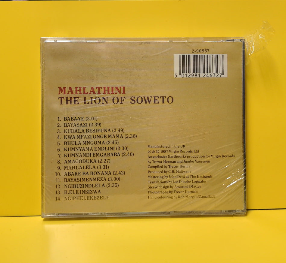 Mahlathini - The Lion Of Soweto - 1987 - 2-90867 New - Sealed - CDs