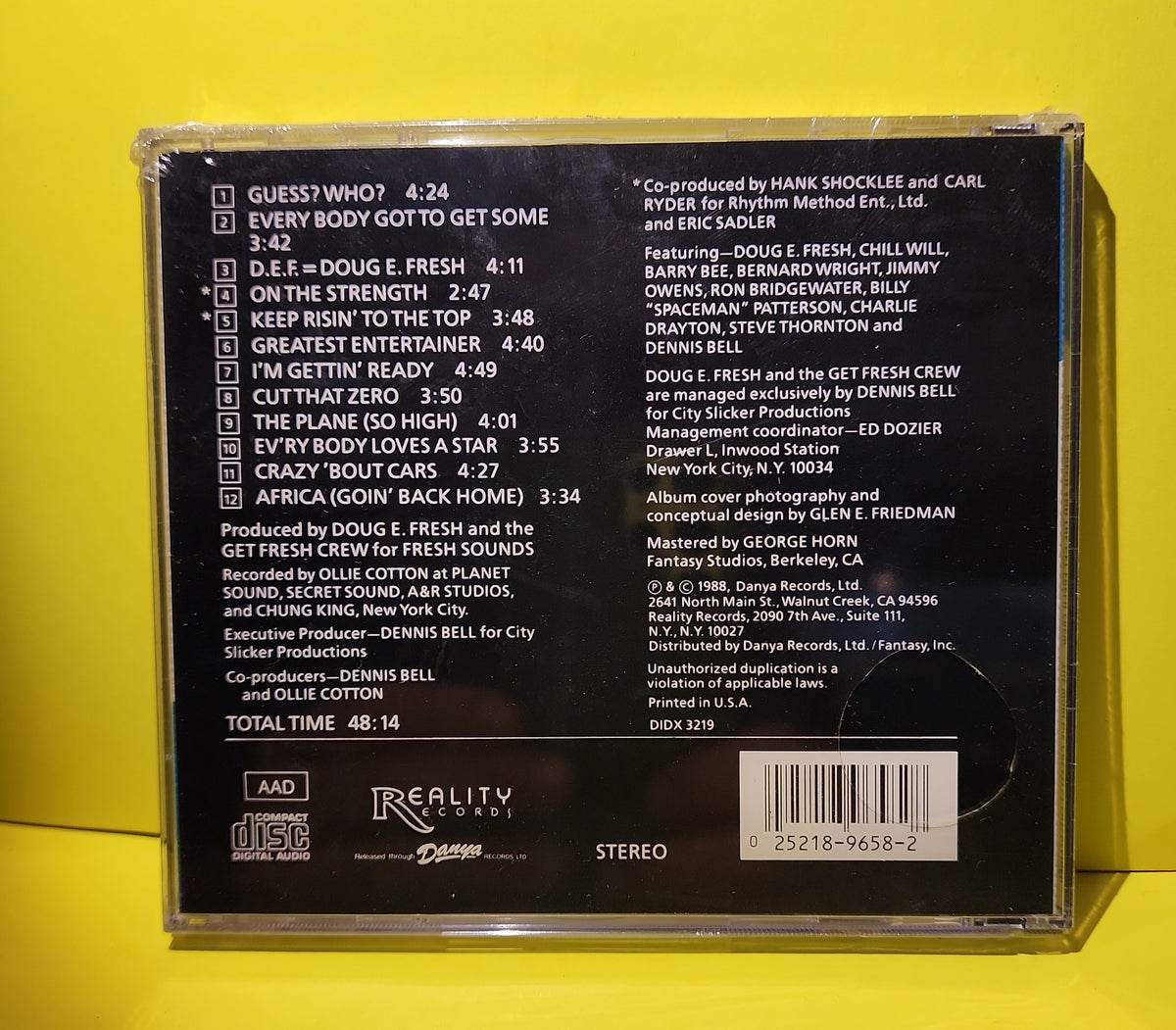 Doug E. Fresh And The Get Fresh Crew - The World's Greatest Entertainer - 1988 - FCD-9658-2 New - Sealed - CDs