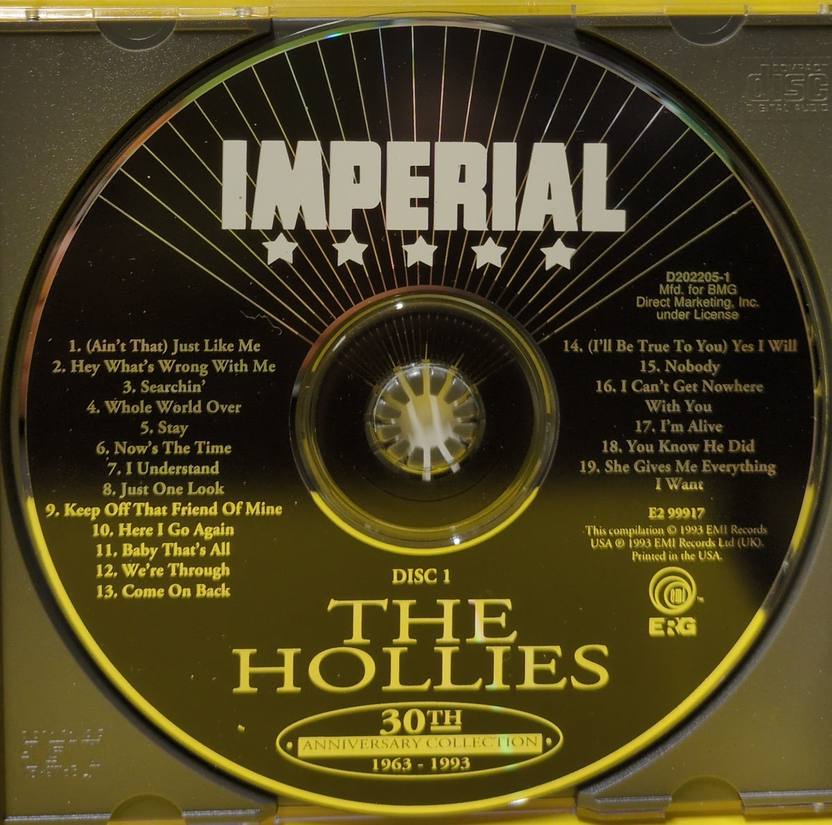 The Hollies - 30th Anniversary Collection 1963-1993 - E2 99917 Used - EX - CDs - Remastered - 3xCD Set - Record Club Edition
