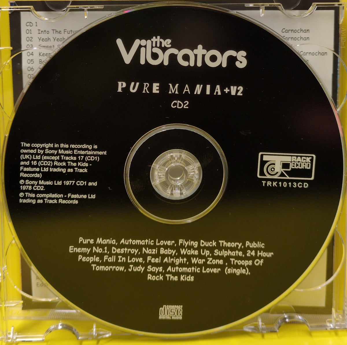 The Vibrators - Pure Mania + V2 - 2002 - TRK1013CD Used - EX - CDs