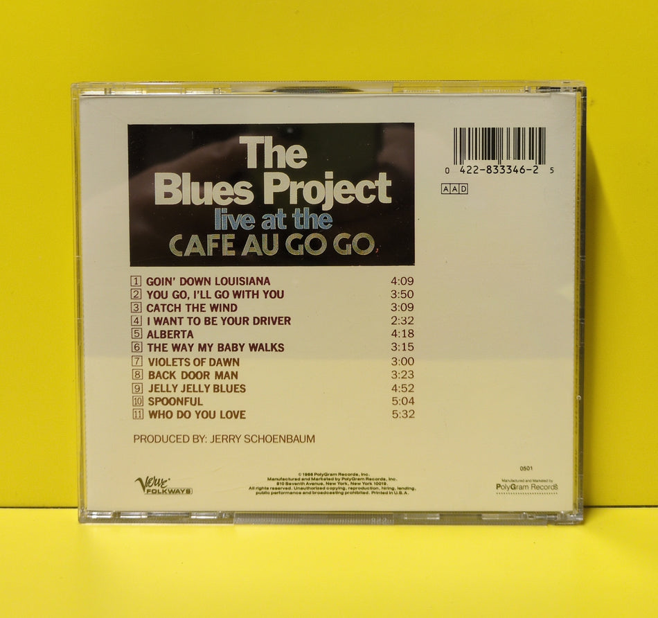 The Blues Project - Live At The Café Au Go Go - 1989 - 833 346-2 Used - EX - CDs