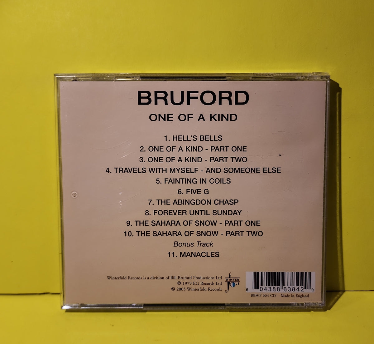 Bruford - One Of A Kind - 2005 - BBWF004CD Used - EX - CDs