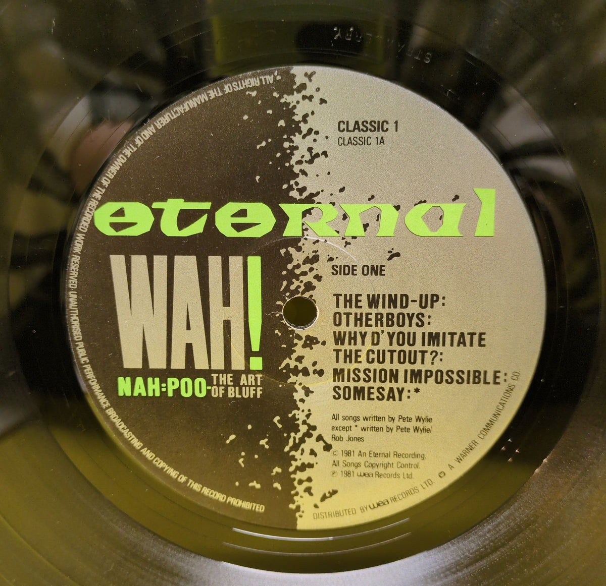 Wah! - Nah=Poo - The Art Of Bluff - 1981 - CLASSIC 1 Used - VG+ - Vinyl - 1st Press
