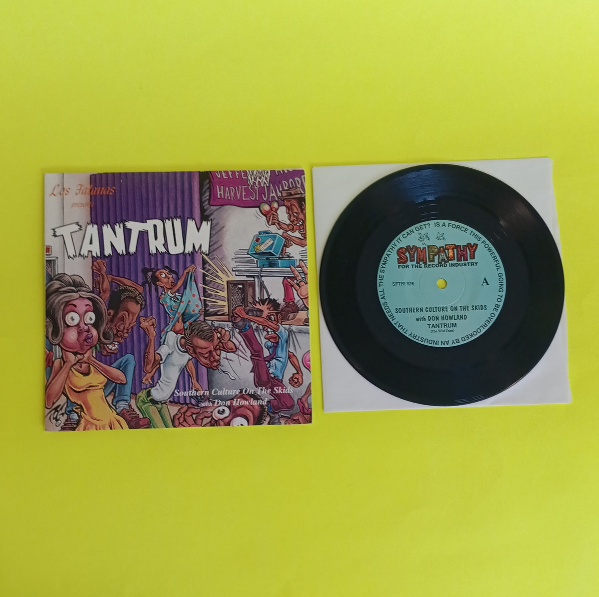 Southern Culture on the Skids w Don Howland - Tantrum 7" - 1993 - SFTRI 328 Used - EX - Vinyl