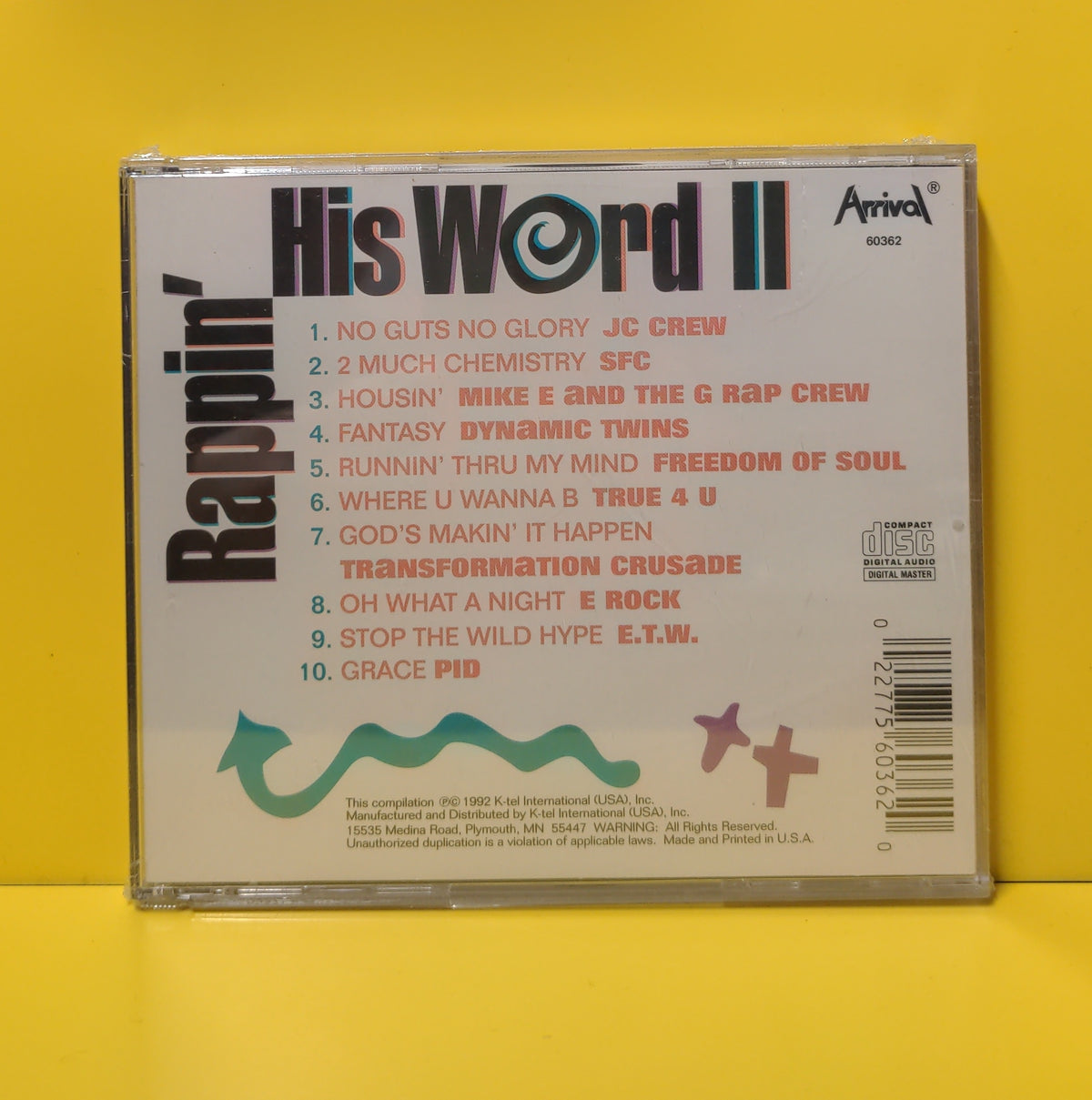 Various Artists  - Rappin' His Word II: Today's Hottest Christian Rap - 1992 - 60362 New - Sealed - CDs