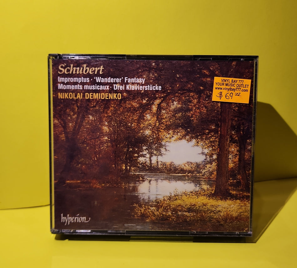 Franz Schubert, Nikolai Demidenko - Impromptus • Wanderer Fantasy • Moments Musicaux • Drei Klavierstücke - 1996 - CDA67091/2 Used - NM - CDs