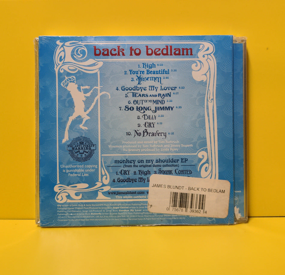 James Blunt - Back To Bedlam  - 2006 - 83936-2/PRCD 302193 New - Sealed - 2xCD - Reissue