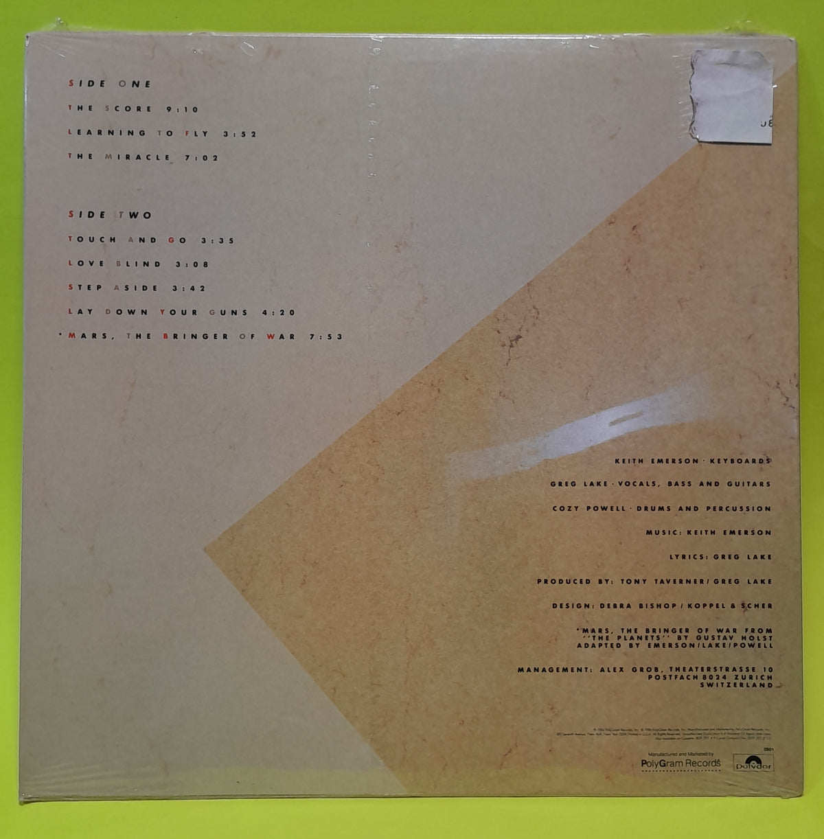 Emerson, Lake & Powell - Emerson, Lake & Powell - 1986 - 829 297-1 Y-1 New - Sealed - Vinyl