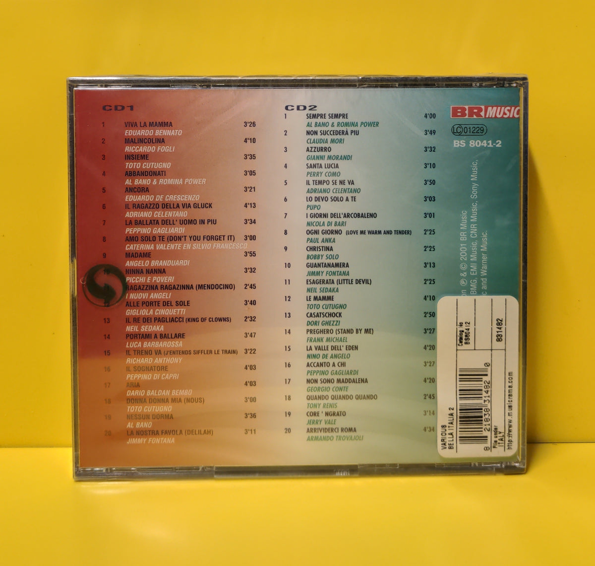 Various - Bella Italia 2 - 2002 - BS 8041-2 New - Sealed - 2xCD