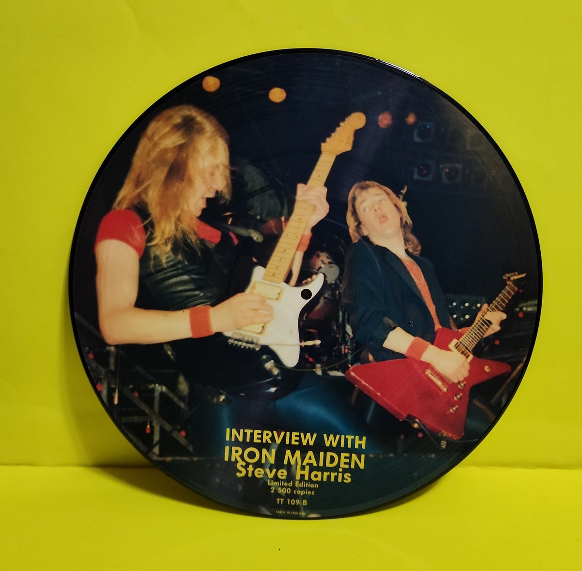 Iron Maiden  - Interview With Iron Maiden Steve Harris  - 1987 - TT 109 B Used - NM - Vinyl