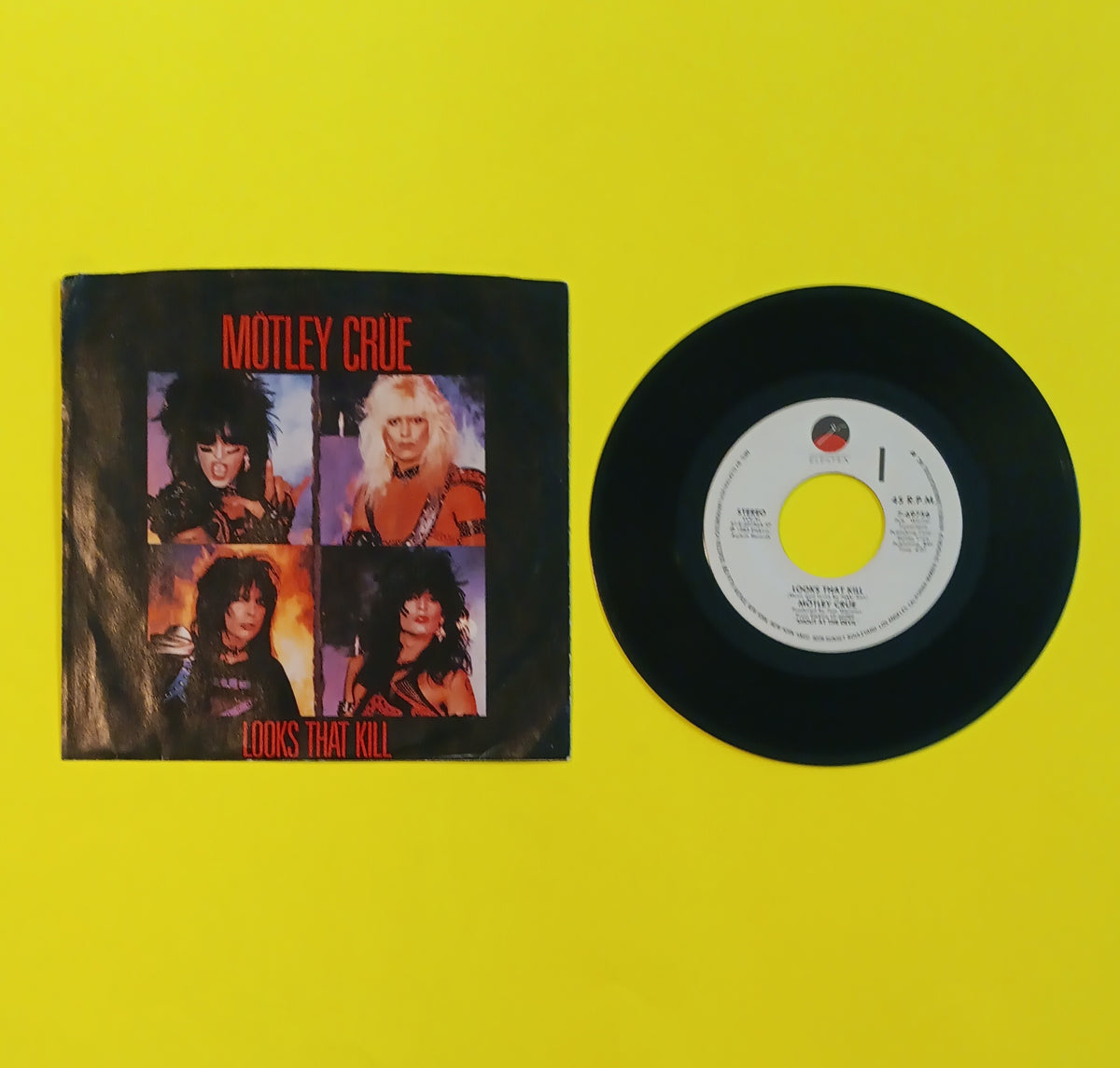 Motley Crue - Looks That Kill 7" - 1983 - 7-69756 Used - VG++ - Vinyl
