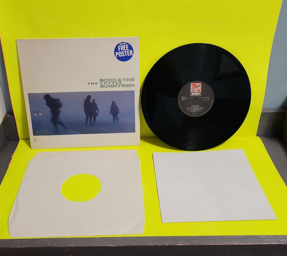 Echo & Bunnymen - The Cutter / UK, Black Centre Labels + Poster Ex. - 1983 - Used - VG++ - Vinyl