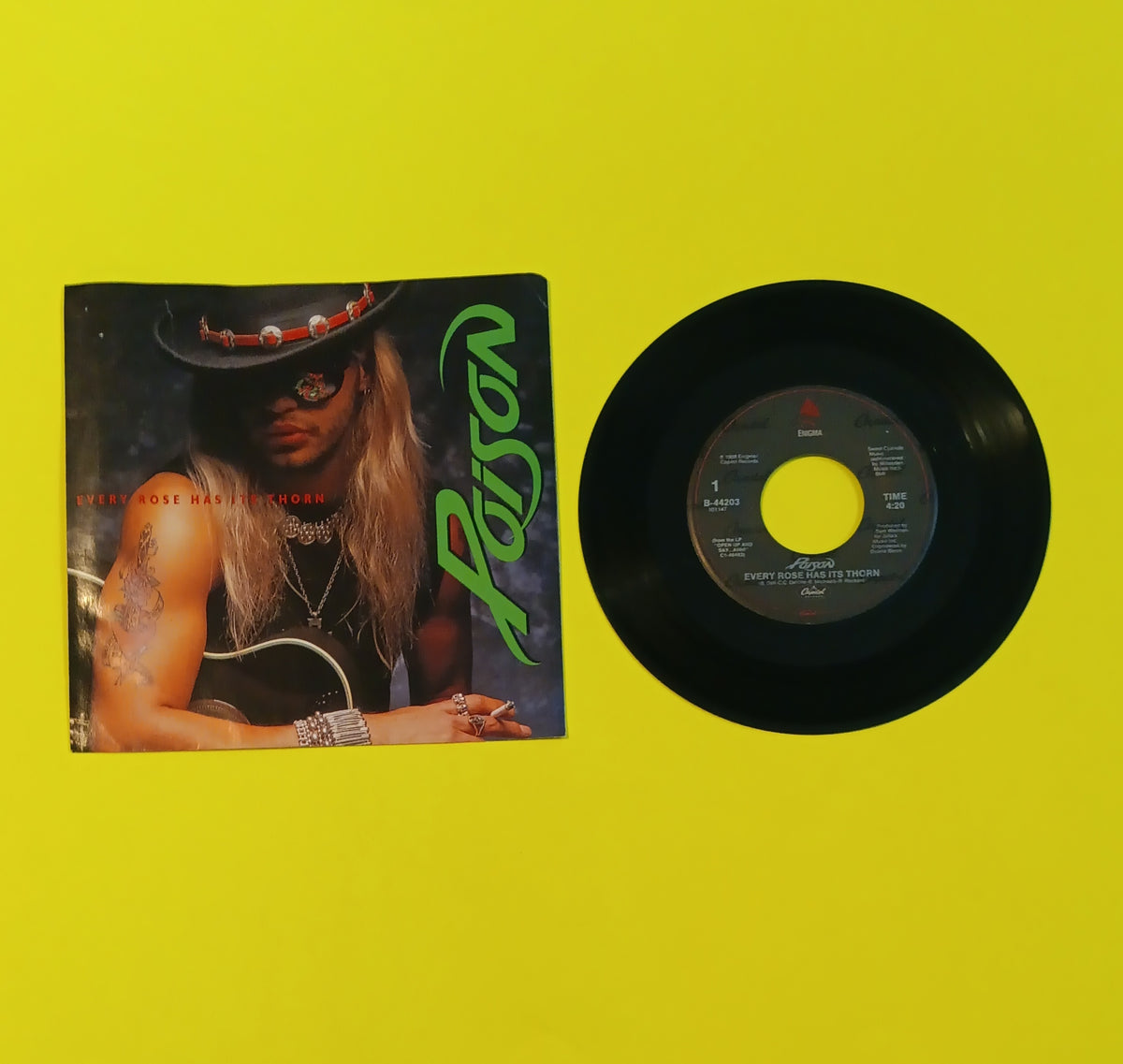 Poison - Every Rose Has its Thorn - 1988 - B-44203 Used - VG+ - 7" Vinyl