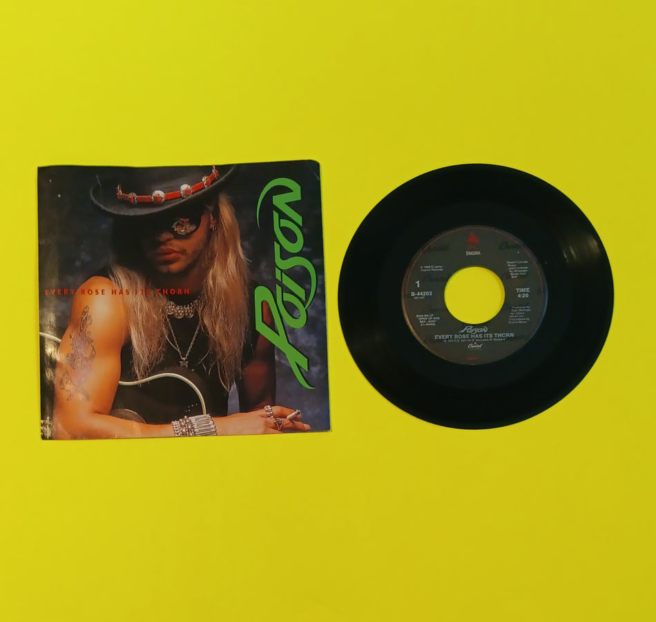 Poison - Every Rose Has its Thorn - 1988 - B-44203 Used - VG+ - 7" Vinyl