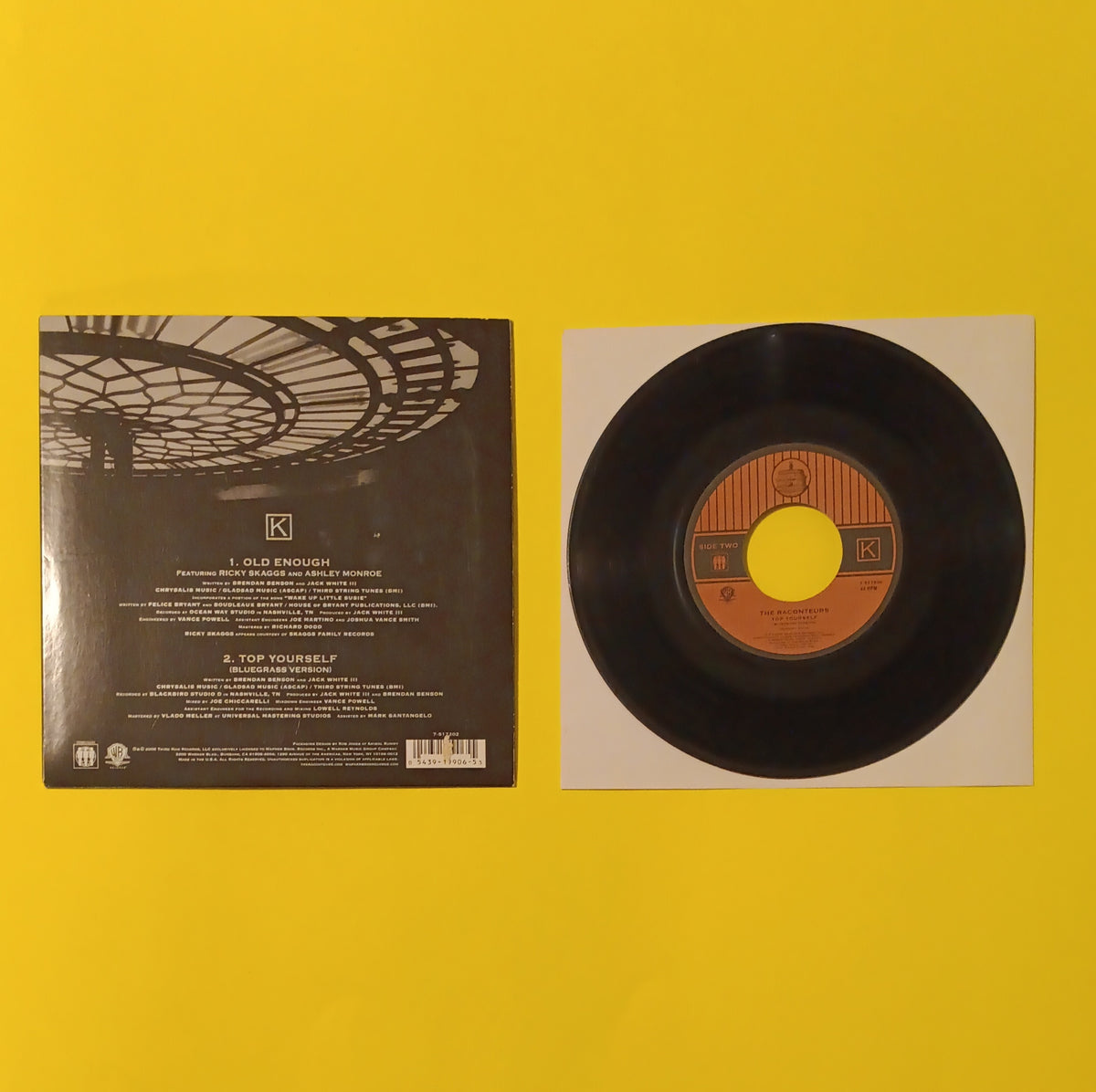 The Raconteurs - Old Enough - 2008 - 7-517202 Used - EX - 7" Vinyl