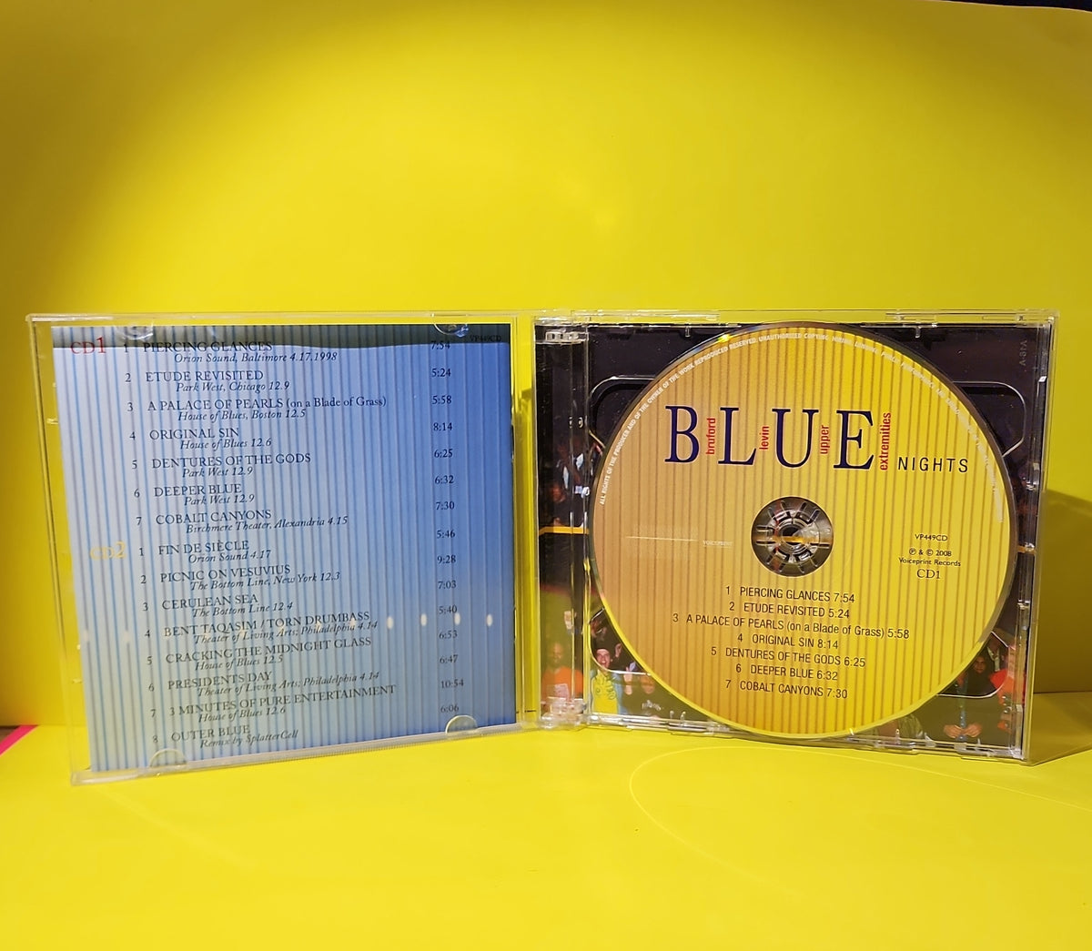 Bruford Levin Upper Extremities - BLUE Nights - 2008 - VP449CD Used - VG++ - CDs