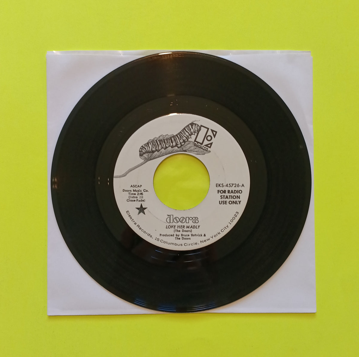 The Doors - Love Her Madly (White Label Promo 7") - 1971 - EKS-45726 Used - EX - Vinyl