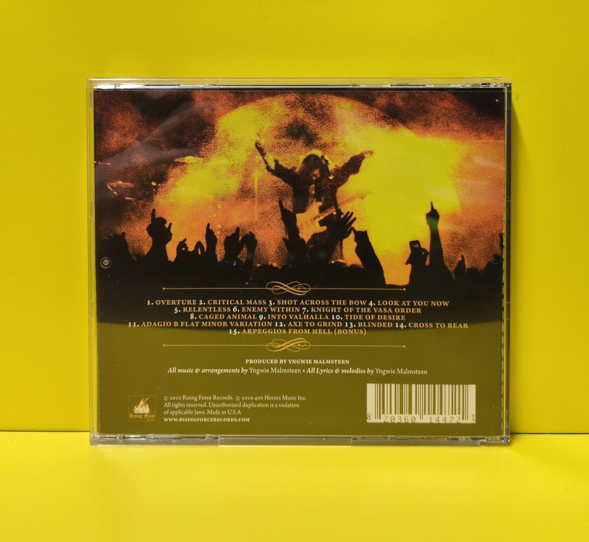 Yngwie Malmsteen - Relentless - 2010 - RFR CD 06 Used - EX - CDs