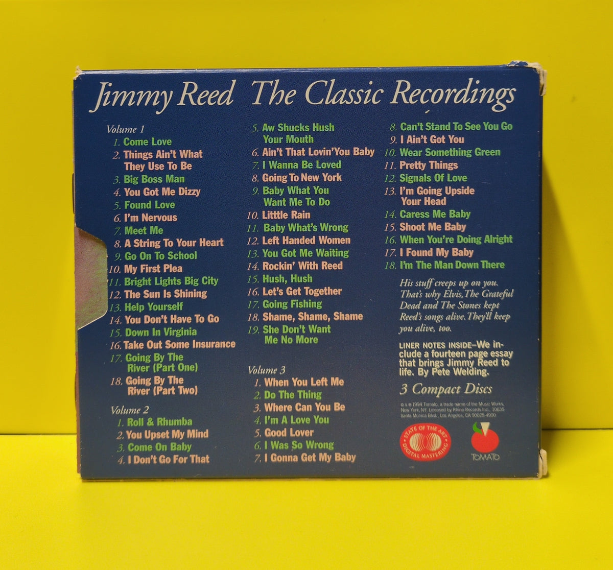 Jimmy Reed - The Classic Recordings - 1994 - R2 71660 Used - EX - CDs - 3xCD Box Set