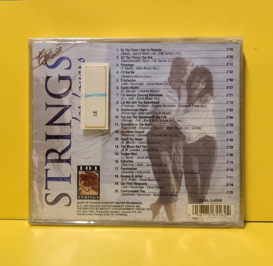 The 101 Strings Orchestra  - Strings For Lovers - 1997 - EXAL-2-6556 New - Sealed - CDs