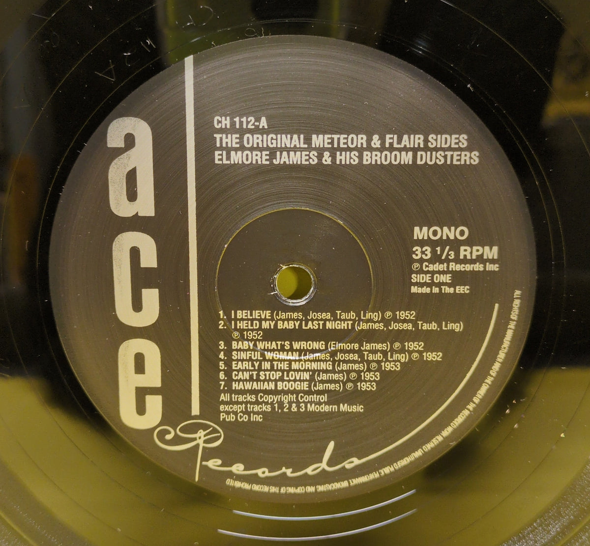 Elmore James And His Broomdusters - The Original Meteor & Flair Sides - 1984 - CH 112 Used - VG++ - Vinyl