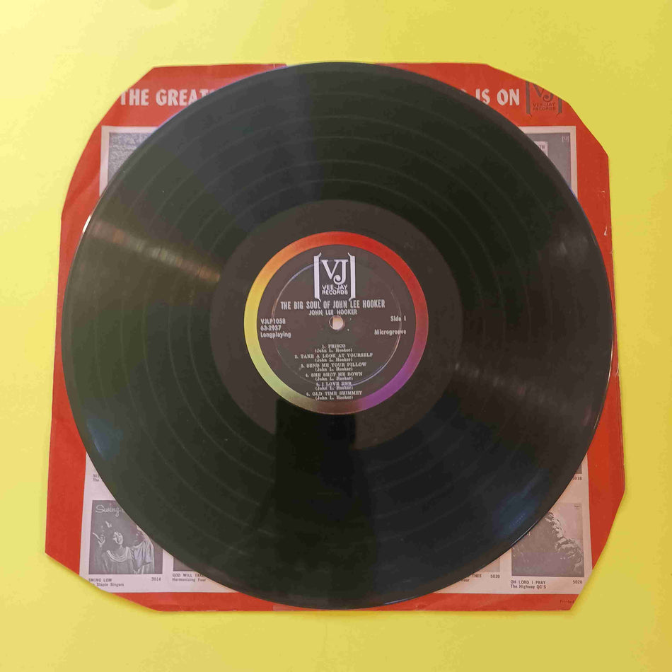 John Lee Hooker - The Big Soul of (Bracket Label DG) - 1963 - VJLP 1058 Used - VG++ - Vinyl