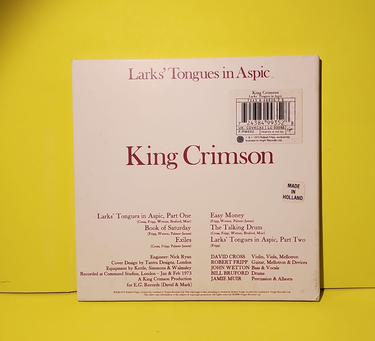 King Crimson - Larks' Tongues In Aspic - 2000 - CDVKCX5 Used - EX - CDs