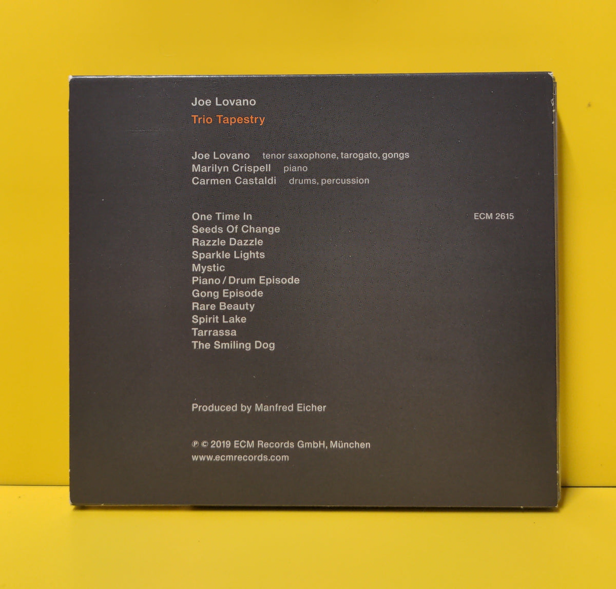 Joe Lovano, Trio Tapestry, Marilyn Crispell, Carmen Castaldi - Trio Tapestry - 2019 - ECM 2615 Used - EX - CDs