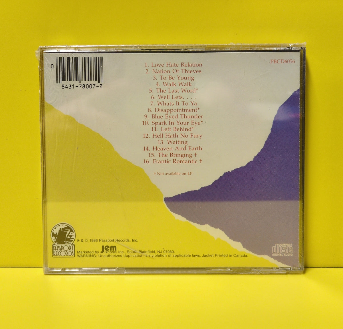 Crossfire Choir - Crossfire Choir - 1986 - PBCD6056 New - Sealed - CDs