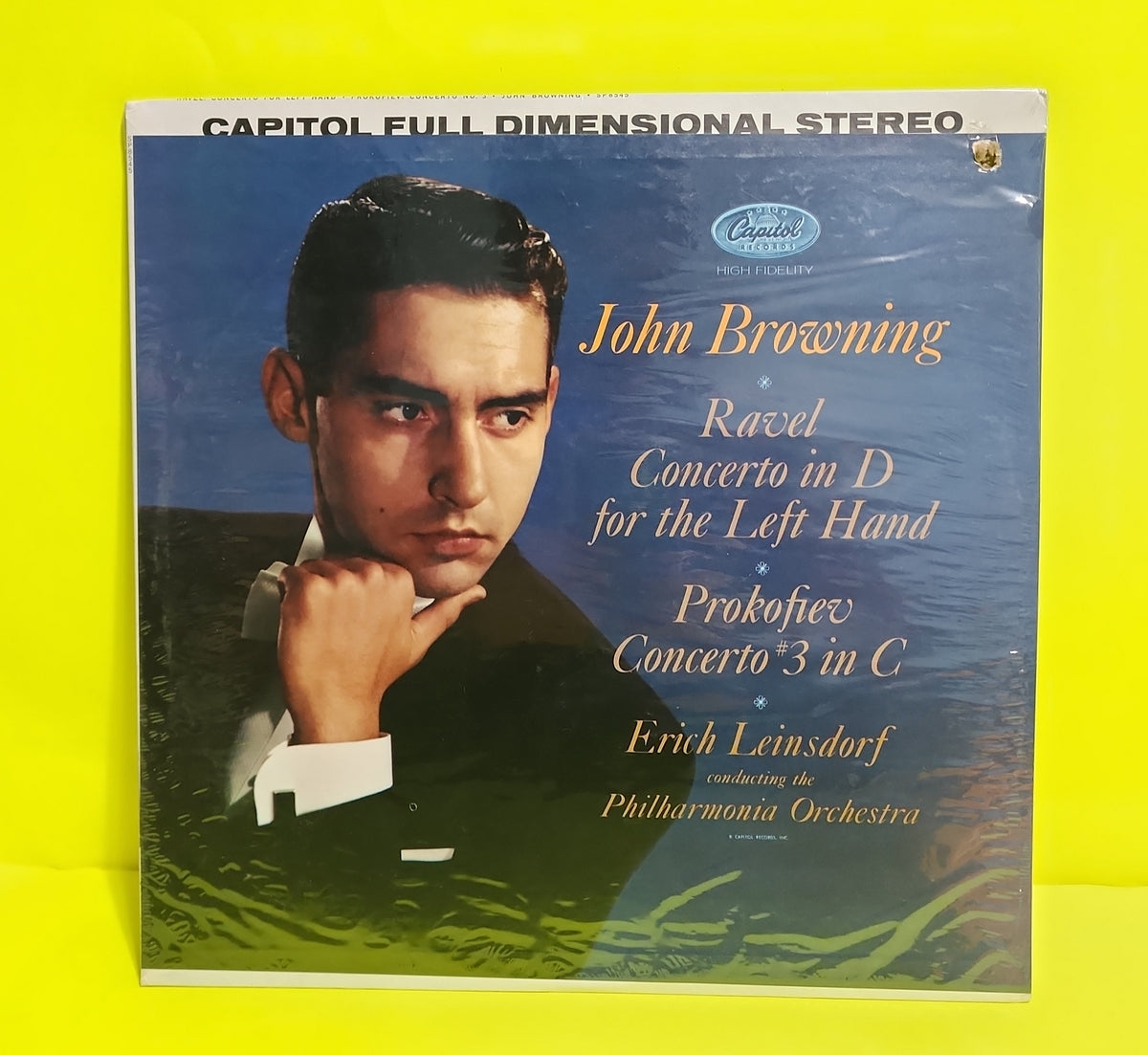 John Browning - Ravel Concerto in D for the Left Hand Prokofiev Concerto #3 in C - 1961 - New - Sealed - Vinyl